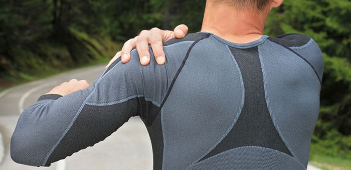 Patient needing frozen shoulder treatment in Laurel, Bowie, Silver Spring, and Baltimore